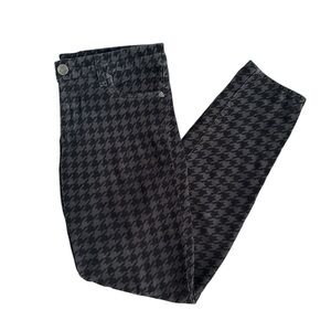 Kut From The Kloth Black Gray Corduroy Houndstooth Jeans Women’s Size 8
